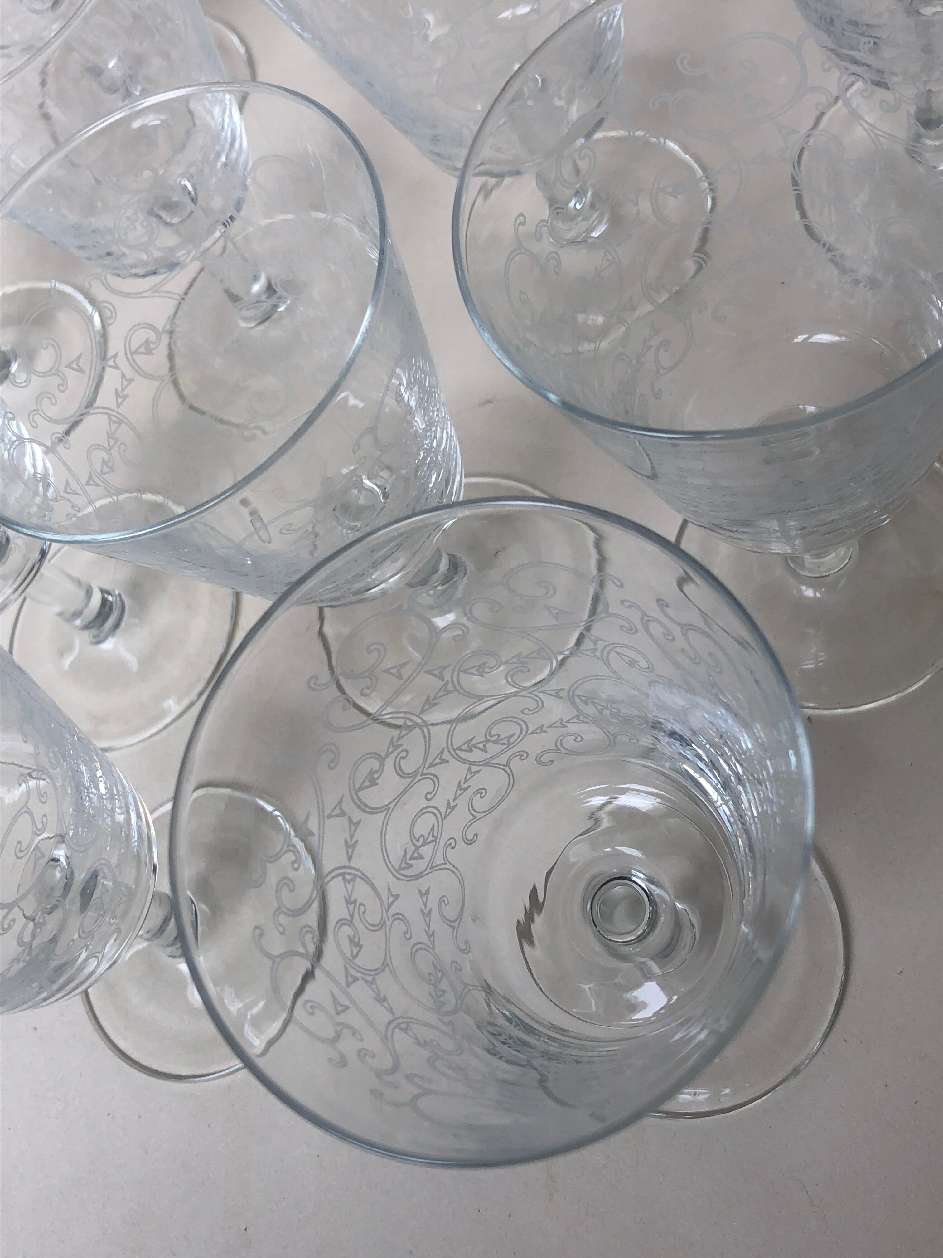 Set of 12 glass