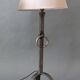 Pair of Brutalist style lamps in wrought iron 1950.