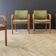 Four mid century armchairs vintage - set of 4 chairs