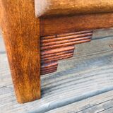 Art Deco bedside, 2 drawers in walnut Circa 40 /50