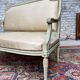 Painted Wooden Bench with Back to The Queen Style Louis XVI XIX Eme Century