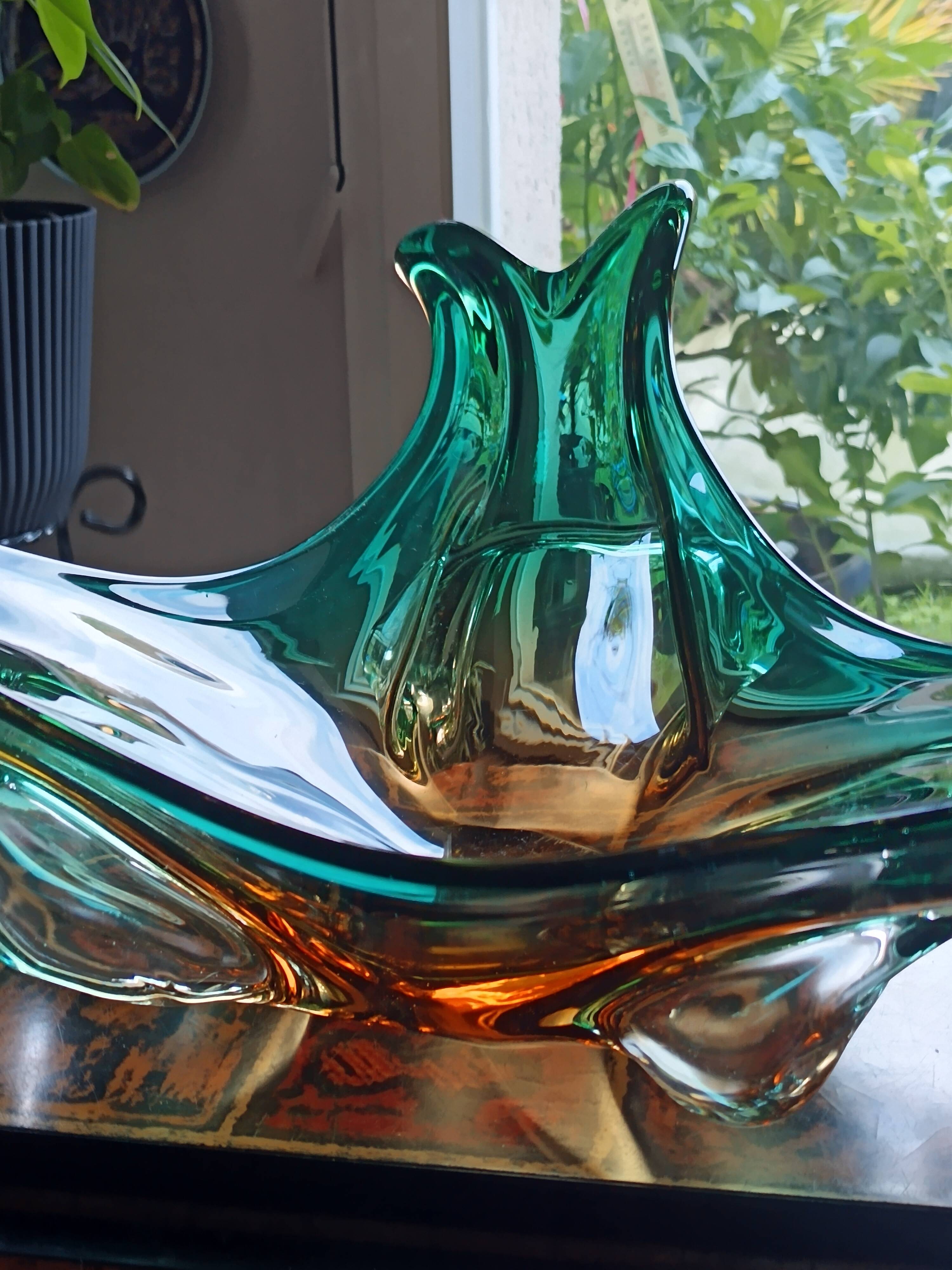 Large Murano glass center table, 1950s
