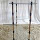 Tripod shelf in glass and gilded metal – mid. XXth