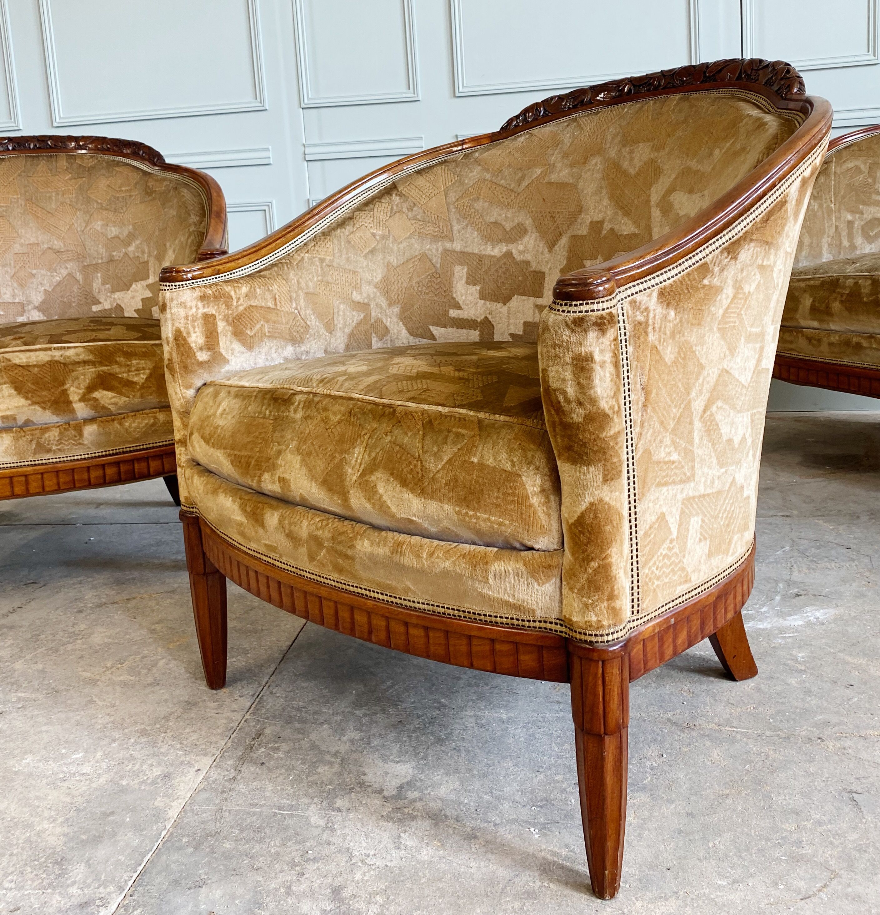 Art Deco lounge set by Paul Follot