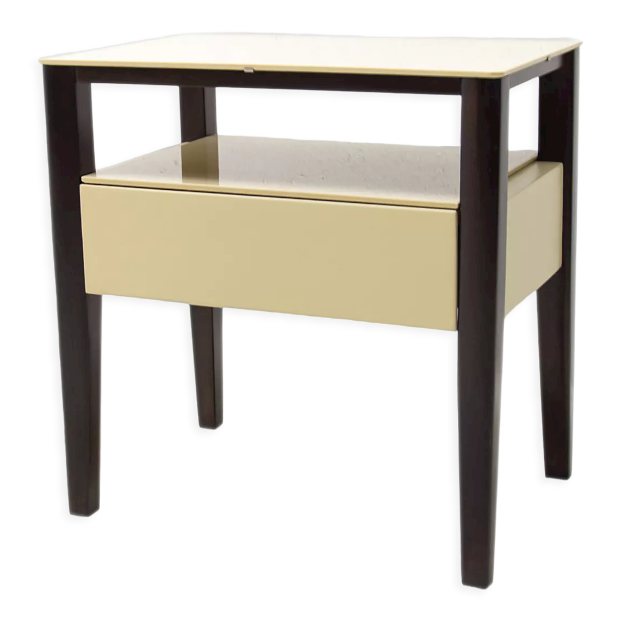 Modernist side or bedside table, Czechoslovakia, 1960s