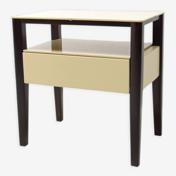 Modernist side or bedside table, Czechoslovakia, 1960s