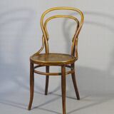 Two chairs No. 14, circa 1890 by Fuchs and Freud Bielitz, original patina
