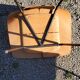 Pair of tonneau chairs by Pierre Guariche plywood base tubes 1954