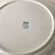 Large antique Saint Amand plate – Blue decorated earthenware – 29.5 cm