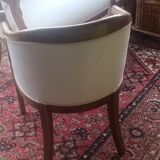 Salon 2 pièces gondoles style Empire à accoudoirs cols de cygnes