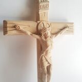Vintage Christ plaster crucifix