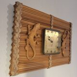 Kiple clock, made of bamboo and balls, 1960s