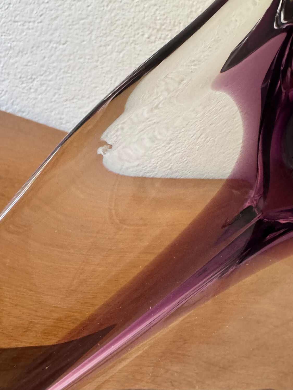 Amethyst crystal cup from the 70s