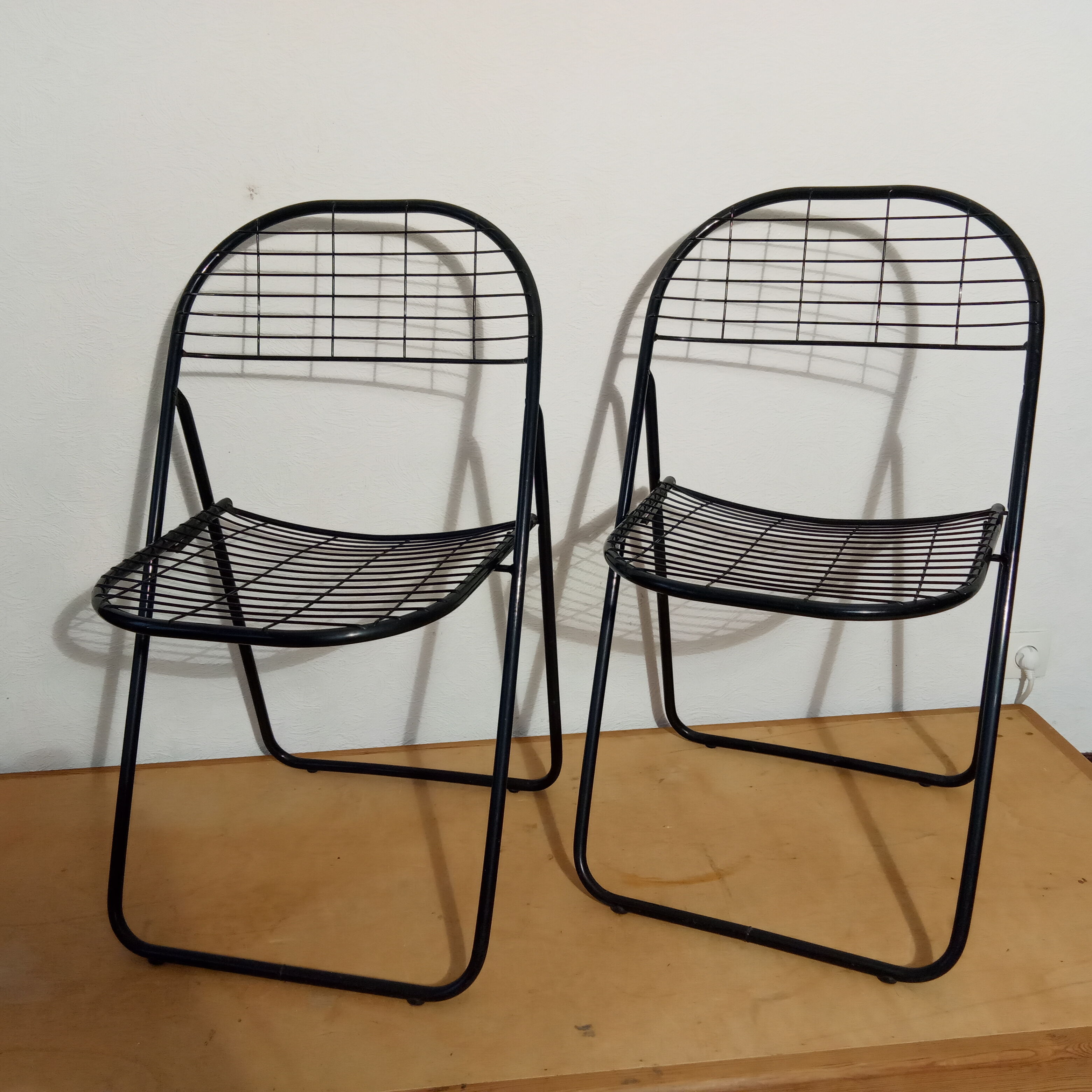 Pair of folding chairs Åland by Niels Gammelgaard for Ikea 1978
