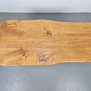 Vintage Brutalist Oak Tree Trunk Side Table, Spain, 1960s