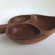 Teak wood carved coupe from the 70s.
