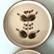 4 stoneware plates