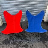Pair of vintage BKF butterfly chairs (Knoll) - 1960s