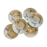 Porcelain dessert plates from Vierzon