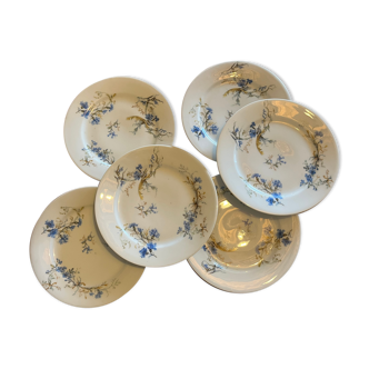 Porcelain dessert plates from Vierzon