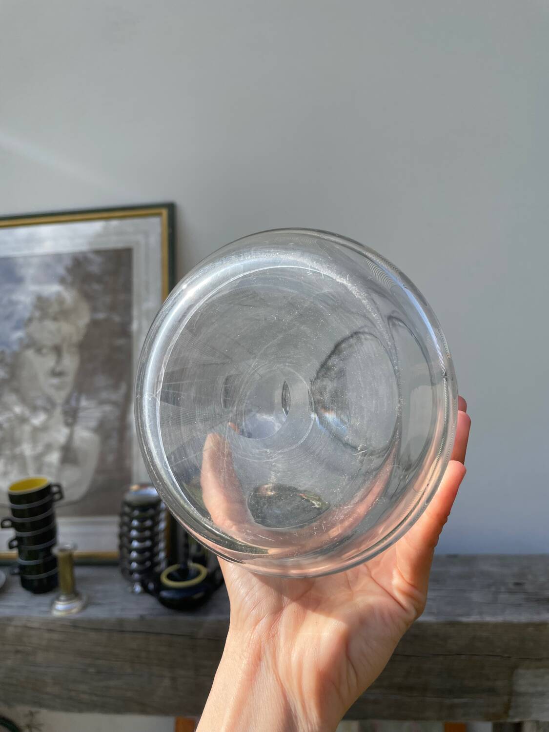 Art Deco glass pitcher