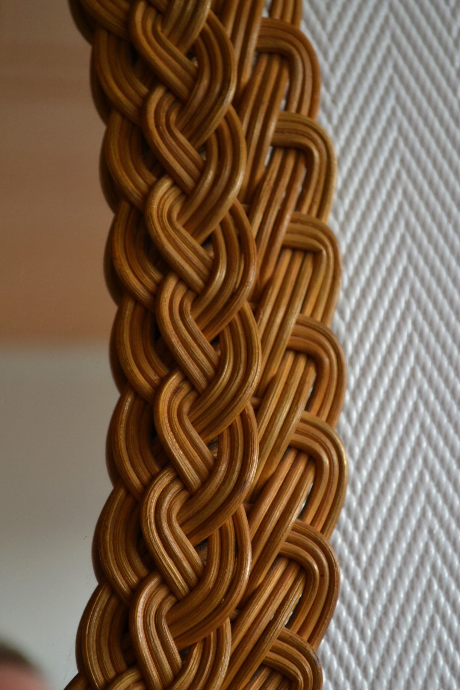 Rattan mirror from the 1960