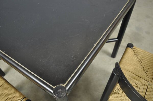 Fritz Hansen / ensemble de salle à manger scandinave en papercord (5) / mogens lassen / danemark années 1960