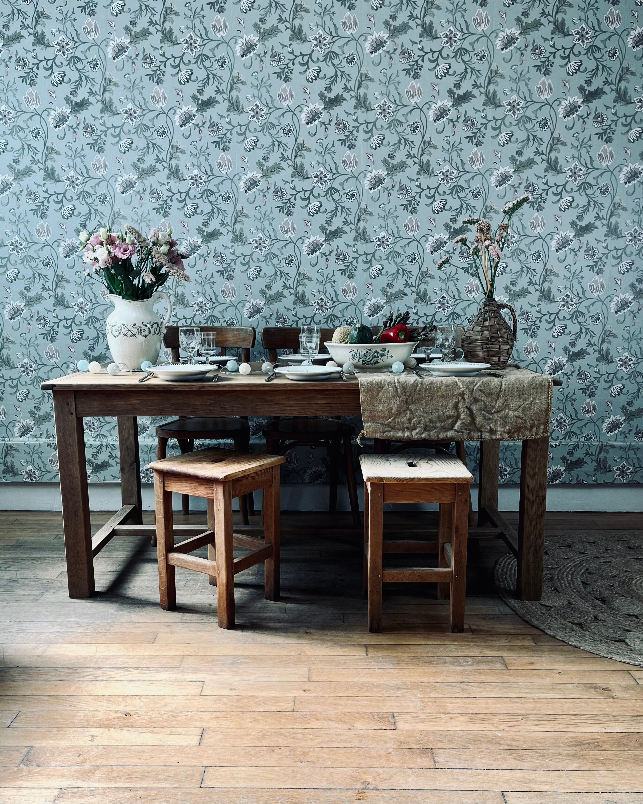 Renovated vintage farmhouse table