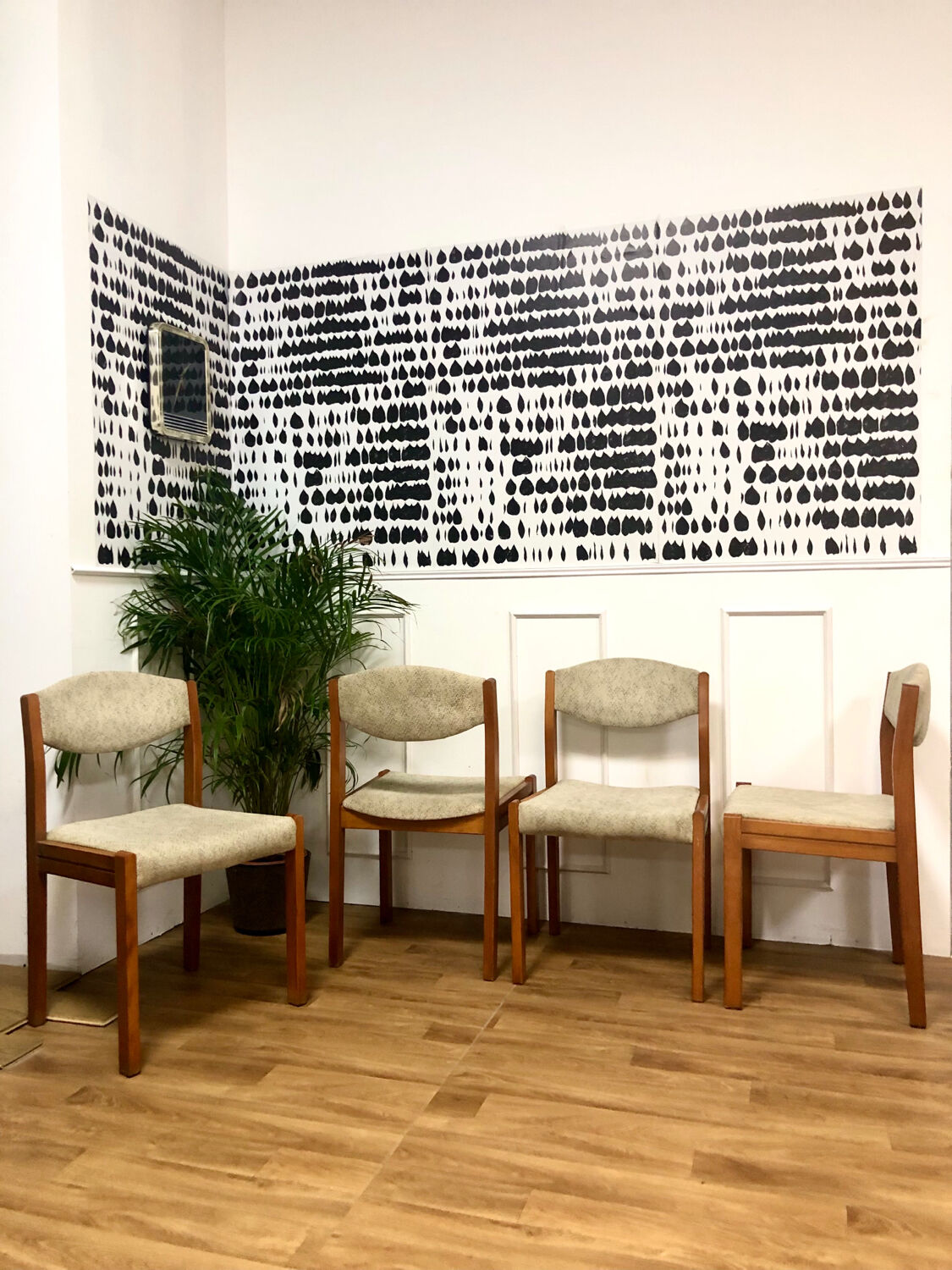 Set of 4 vintage Scandinavian chairs