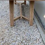 Farmhouse table walnut stripped 200 cm