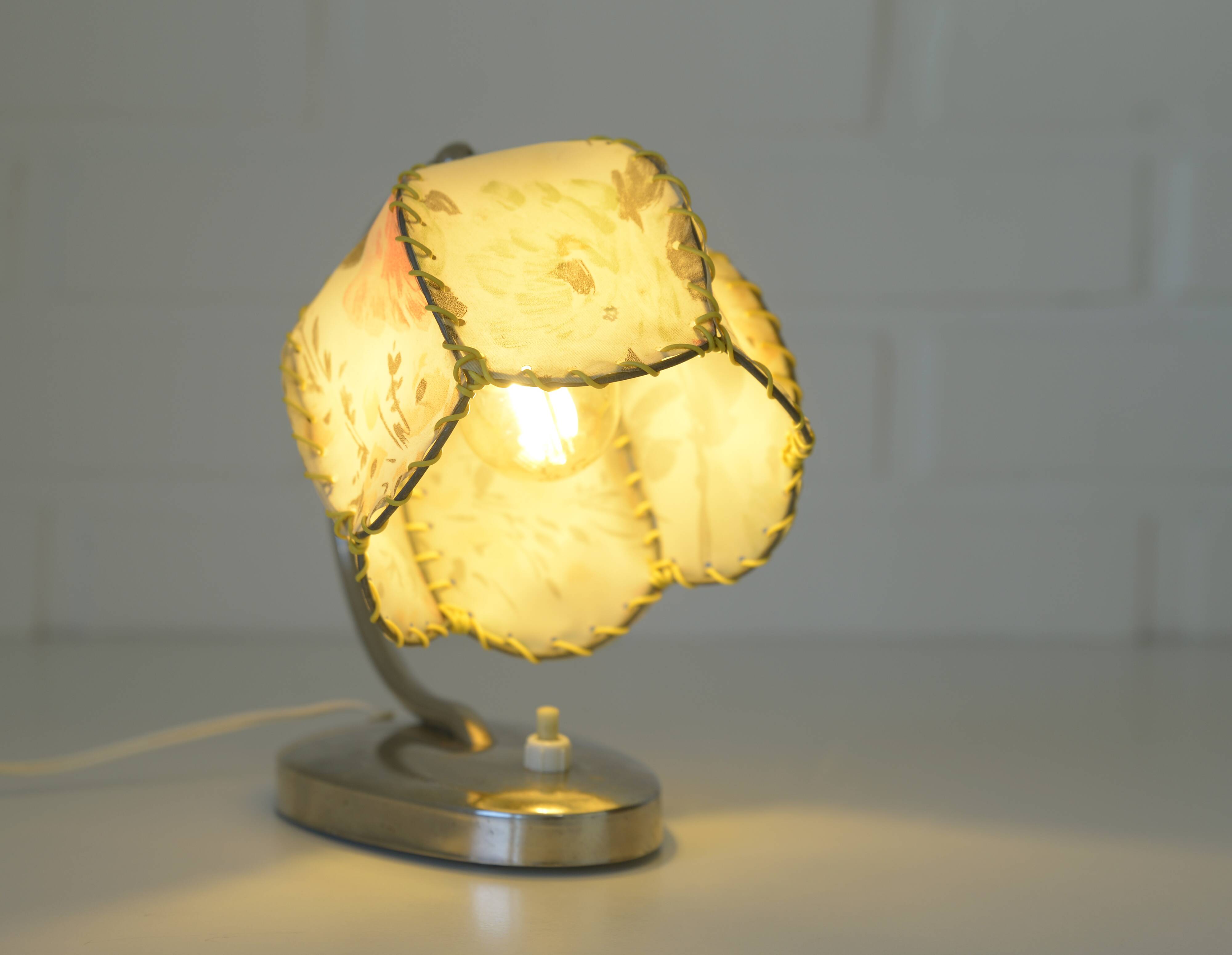 Vintage bedside lamp table light Yugoslavia 1950s lighting