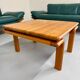 Complete living room sofa with Scandinavian design teak leather Komfort Danish