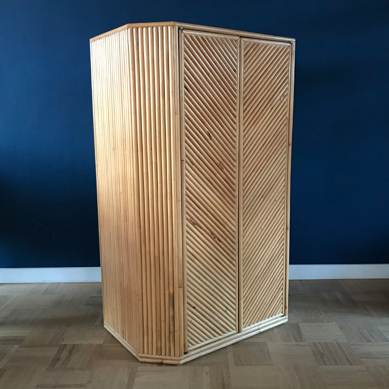 Mid century bamboo cabinet 1960s