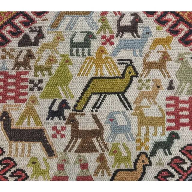 1970s Turkish Handwoven Wool Kilim Flatweave Rug 120x180