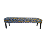 Large Bench upholstered wax fabrics