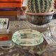 Modern mirrored crystal beveled ashtray, Italy 1940s