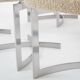 Paul Legeard set of 12 stainless steel and curly wool chairs 1970
