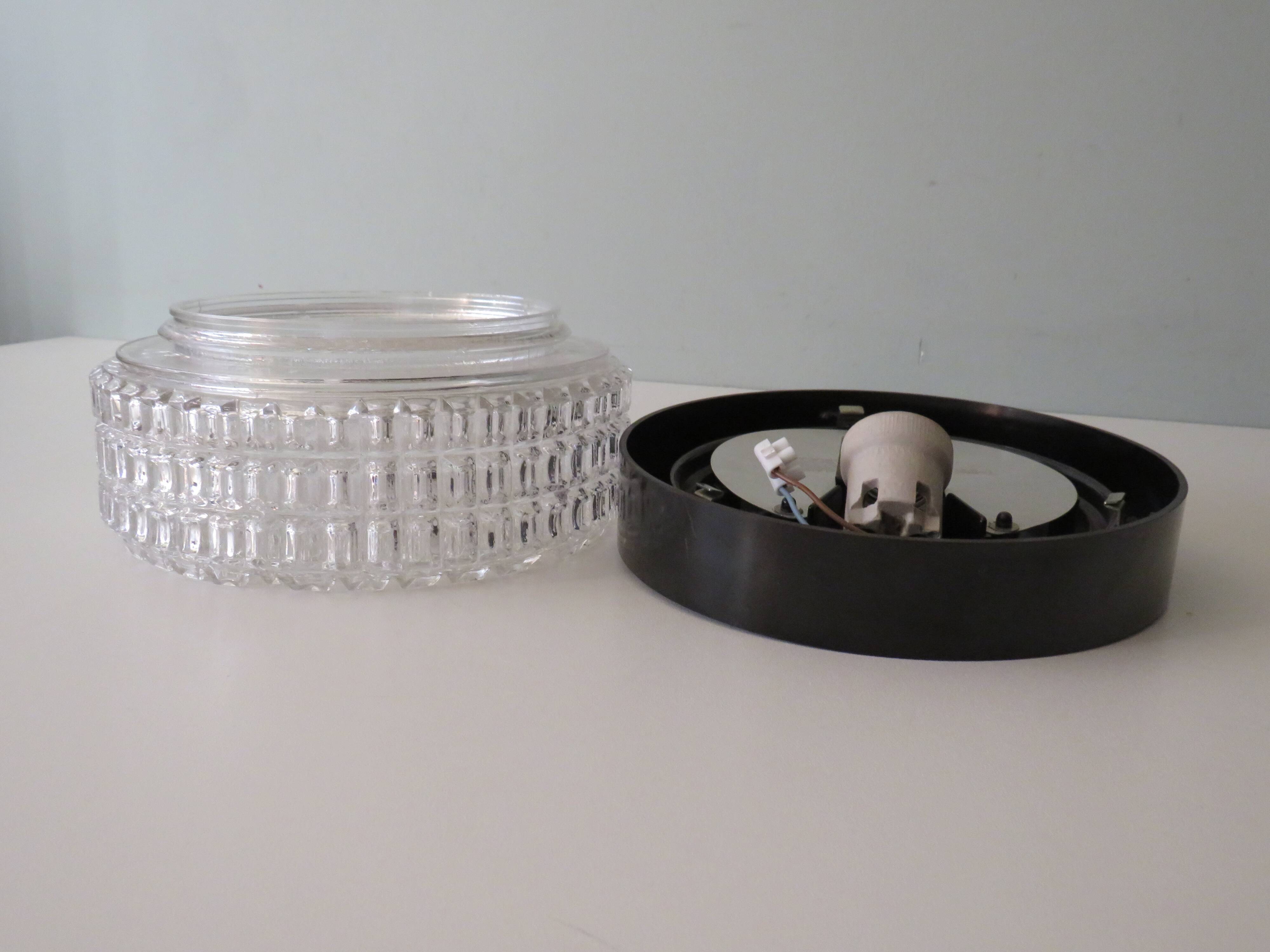 Brutalist wall or ceiling lamp by Niko Belgique 1960