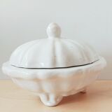 Delft ribbed earthenware box