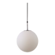 Sphere Pendant in White Satin Opal Glass from Glashütte Limburg, 1970