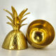 Vintage brass pineapple ice bucket, 1970s