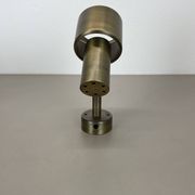 2 of 4 minimalist solid Brass "tube" SPOT Ceiling wall Lights, Italy 1970s