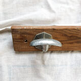 Wooden patère 6 hooks