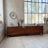 Enfilade teck XL années 60 constructiviste