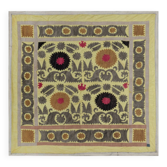 Tapis noué à la main, tapis turc vintage 83x85 cm