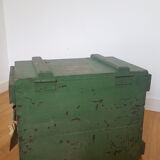 Green wooden box