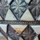Vintage handcrafted lamp, pottery and silver-plated metal