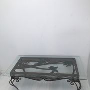 Table basse en fer forgé des années 50-60