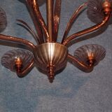 Amethyst chandelier (signed) Murano circa 1940-50