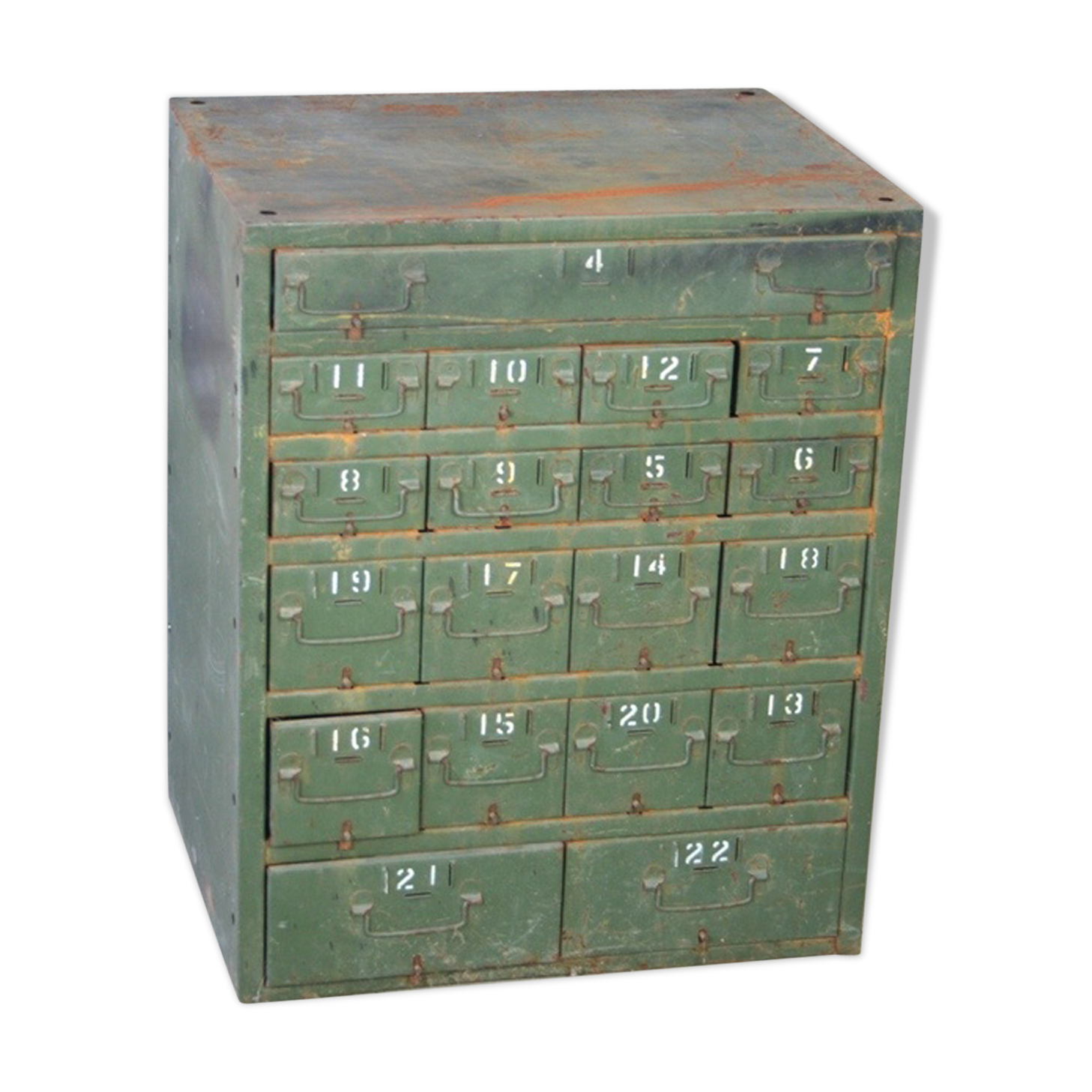 Furniture industrial metal business of army locker drawers 19 50